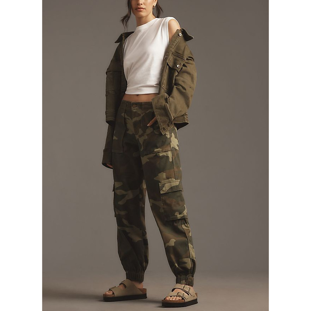 Sanctuary 'Cyber' Green Cotton Cargo Pants Size M